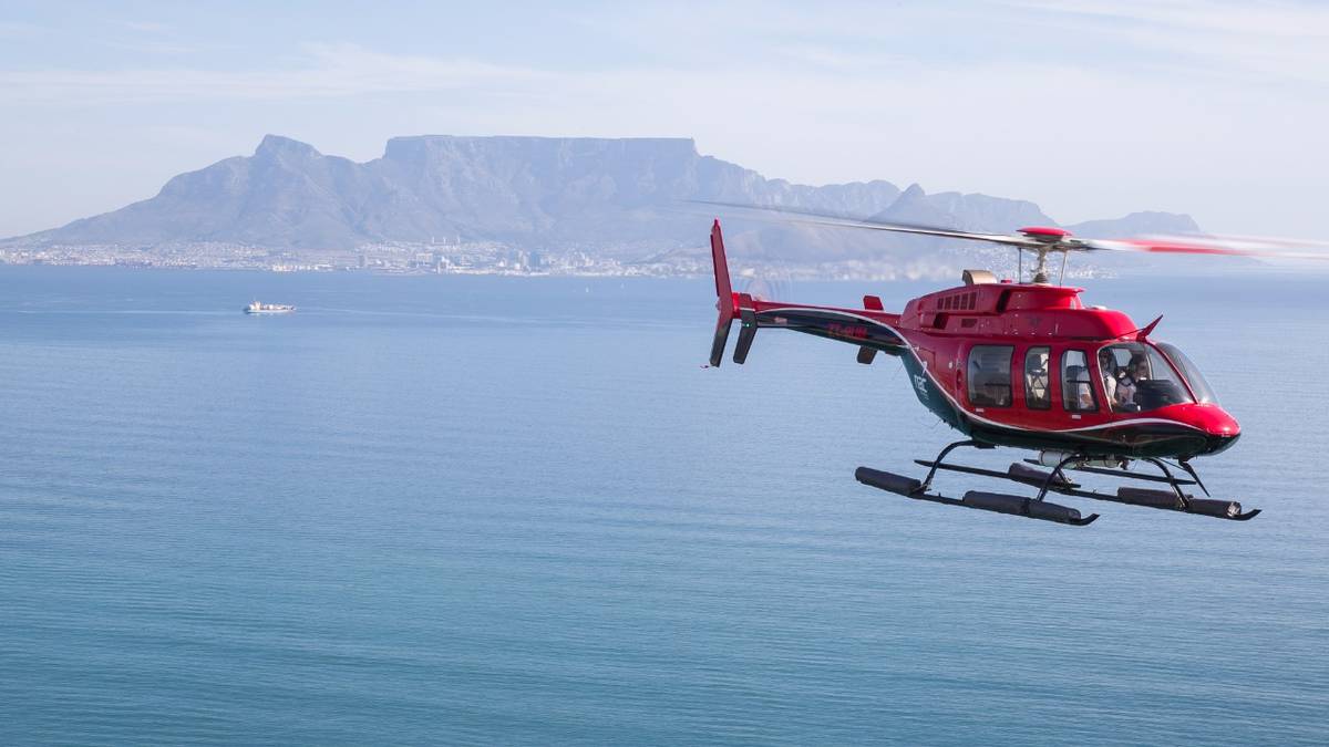Excursion en hélicoptère sur le littoral de l’Atlantique au Cap avec transfert