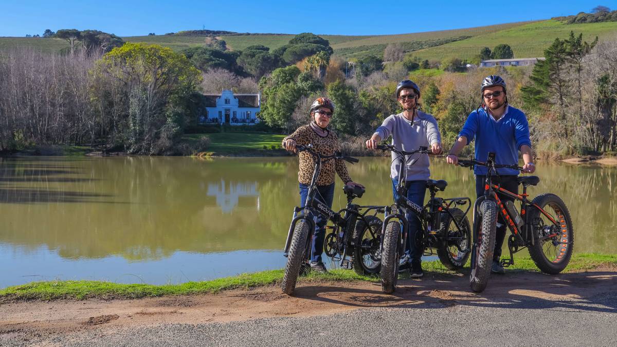 Excursion d’une journée à Stellenbosch Winelands en E-Bike